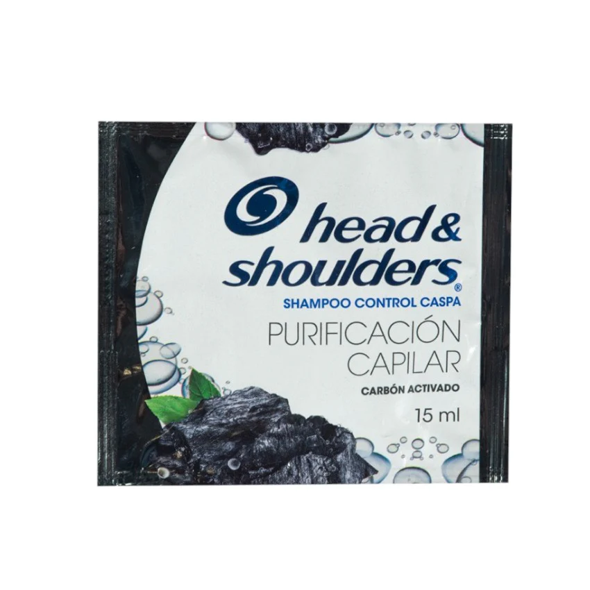 Head & Shoulders Shampoo Sachet Purificacion Capilar Carbon