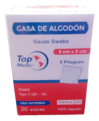 GASA ESTÉRIL -  ALKOFAR 5 X 5