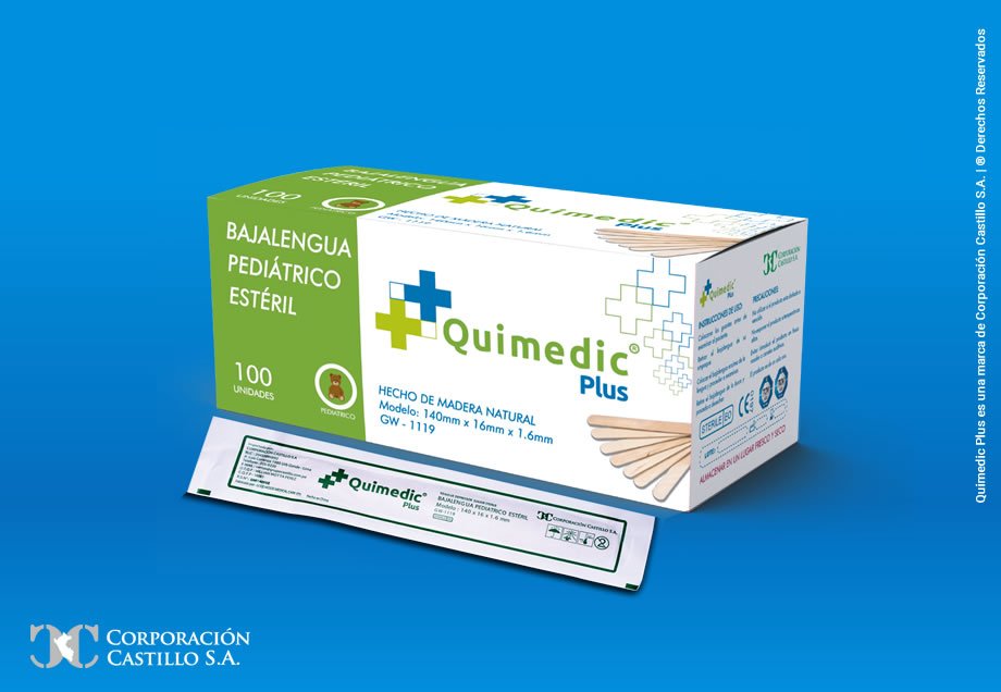 BAJALENGUA PEDIÁTRICO ESTÉRIL - QUIMEDIC PLUS
