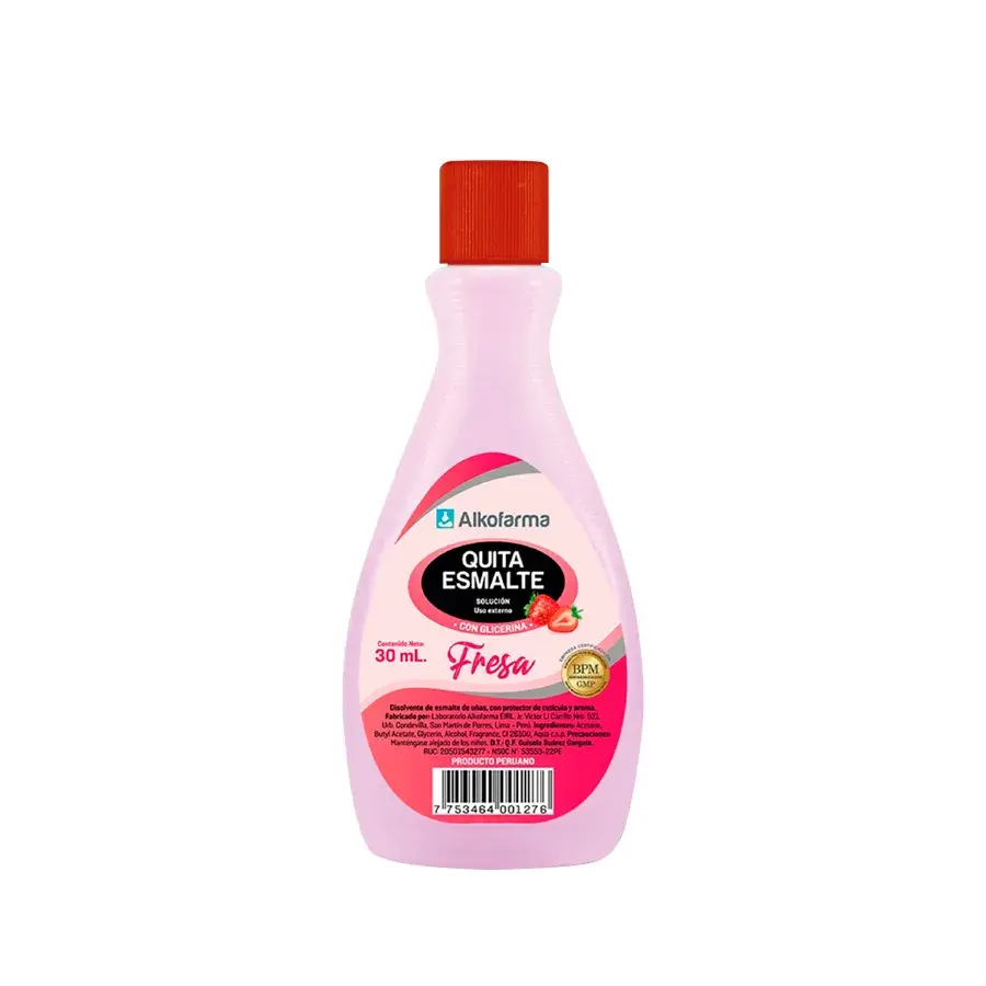 Alkofarma Quita Esmalte Fresa