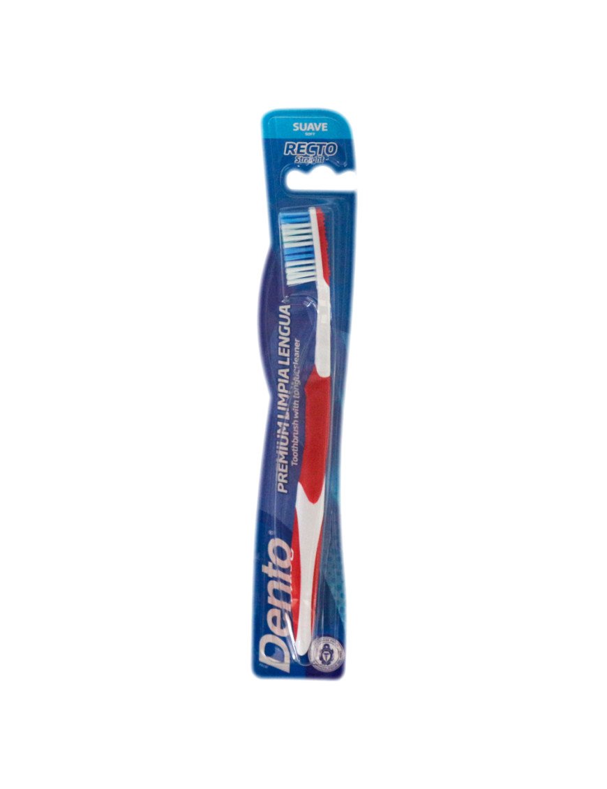 Cepillo Dental Recto con Limpia Lengua