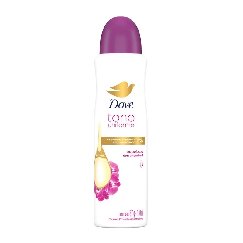 Desodorante en Spray Dove Tono Uniforme Orquídeas