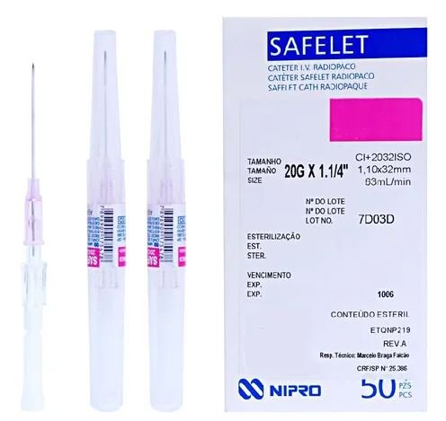 CATETER SAFELET 20G x 1 1/4