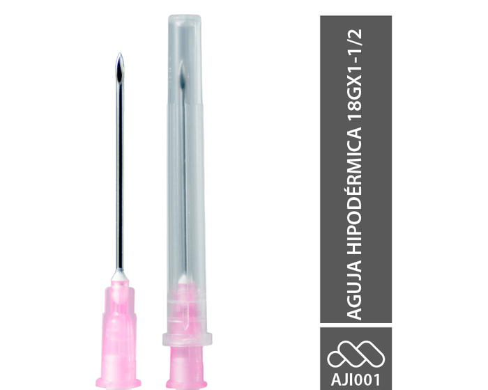 Aguja Hipodérmica 18G 1 1/2