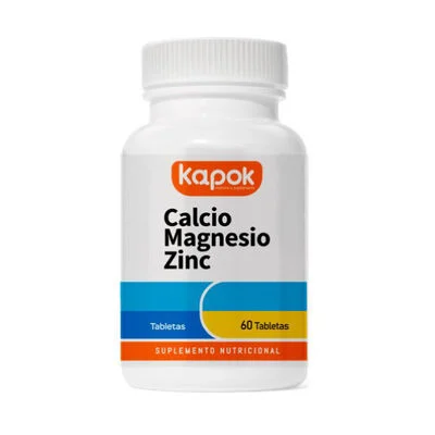 Calcio Magnesio Zinc 60 Tabletas Kapok