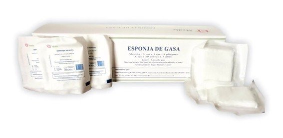 ESPONJA DE GASA 5 CM X 5 CM