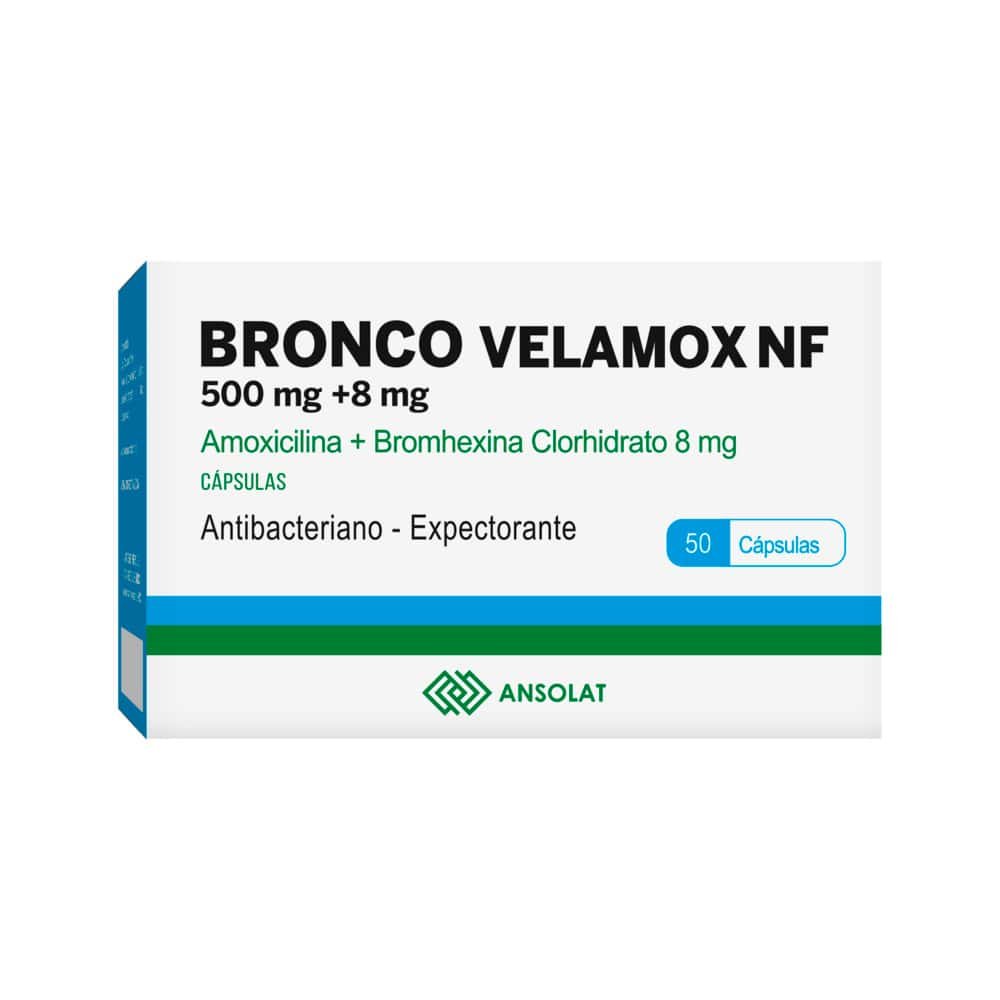Bronco Velamox NF 500 mg + 8 mg